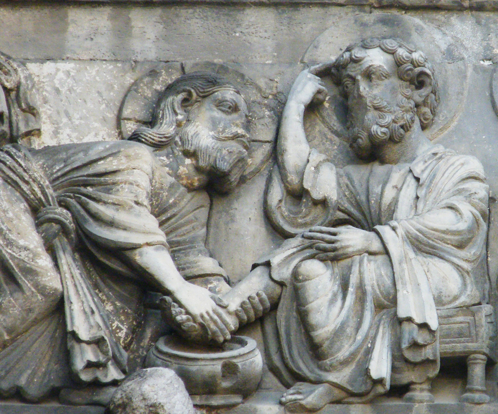 Portal der Abteikirche St. Gilles du Gard in Südfrankreich