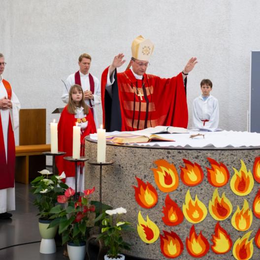 Firmung 2026 in St. Theresia Erlangen durch Erzbischof Herwig Gössl,  Entdecke das Feuer in dir